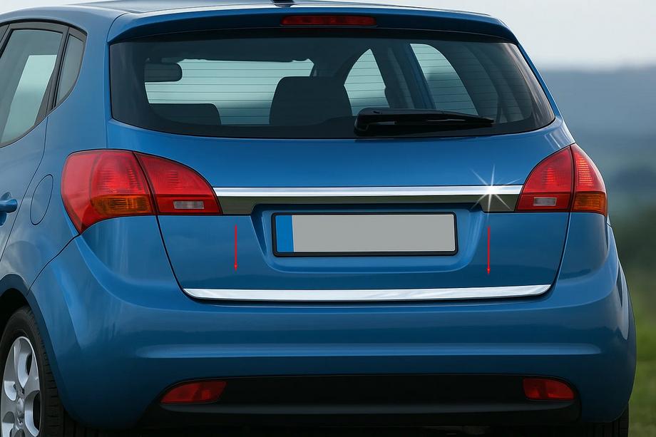 Kia Venga 2010–2019 Nerezová lišta na hranu víka kufru OmsaLine – italská nerezová ocel Image