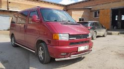Volkswagen T4 Transporter 1990–2003 Přední dvojitá ochranná tyč ST014 (nerez) fotografie 5