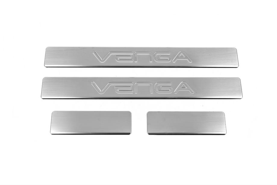 Kia Venga 2010–2019 Nerezové kryty prahů OmsaLine (4 ks) Fotografie 1