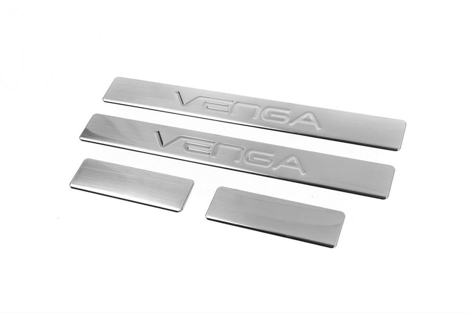 Kia Venga 2010–2019 Nerezové kryty prahů OmsaLine (4 ks) Fotografie 2
