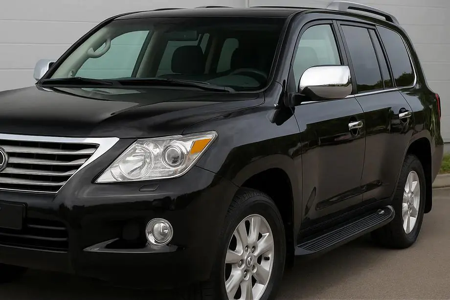 Lexus LX570/450d 2008–2022 Kryty zrcátek (2008-2012, 2 ks, nerez) Fotografie 1