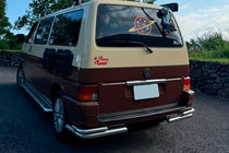 Volkswagen T4 Caravelle/Multivan 1990–2003 Boční nášlapy Premium (2 ks, nerez) d60, dlouhý rozvor fotografie 12