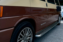Volkswagen T4 Caravelle/Multivan 1990–2003 Boční nášlapy Premium (2 ks, nerez) d60, dlouhý rozvor fotografie 5