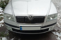 Skoda Octavia II A5 2006–2010 Zimní kryt masky chladiče (horní) Lesklá fotografie 1