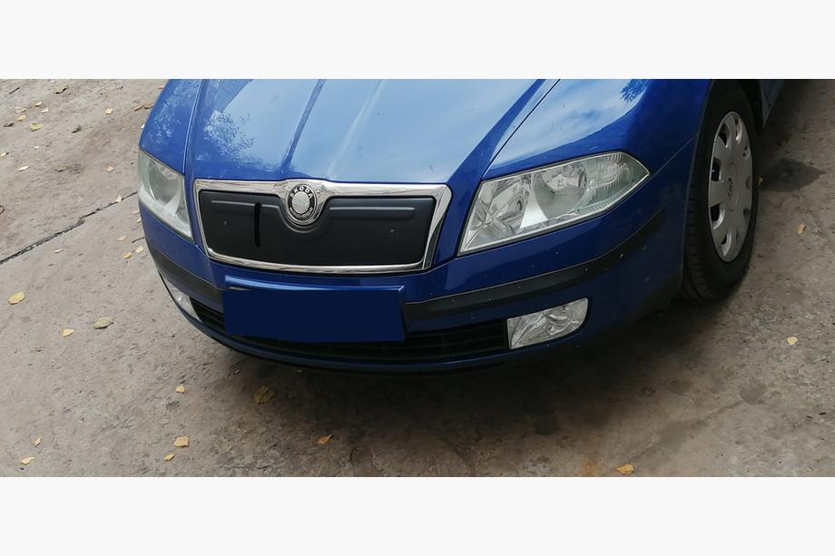 Skoda Octavia II A5 2006–2010 Zimní kryt masky chladiče (horní) Matná Fotografie 3
