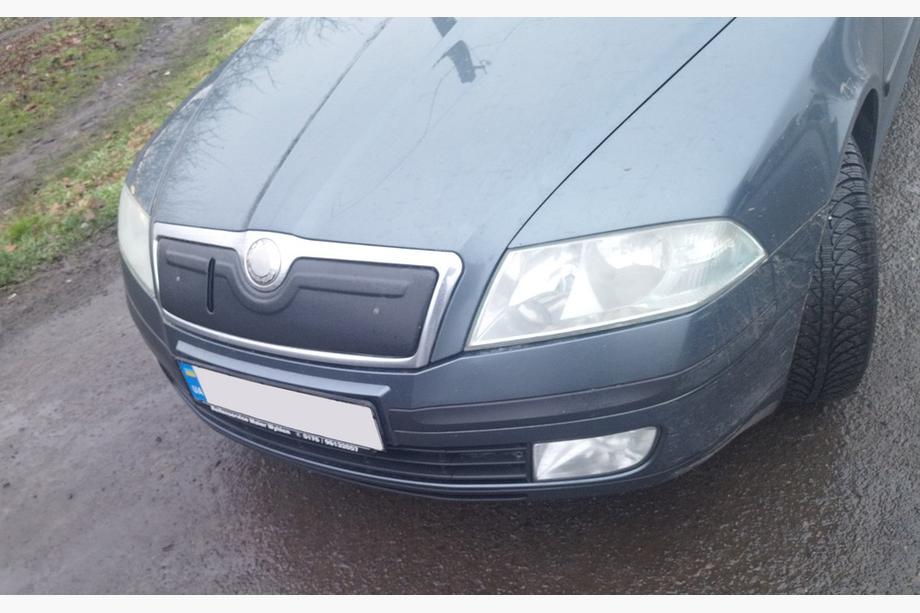 Skoda Octavia II A5 2006–2010 Zimní kryt masky chladiče (horní) Matná Fotografie 2
