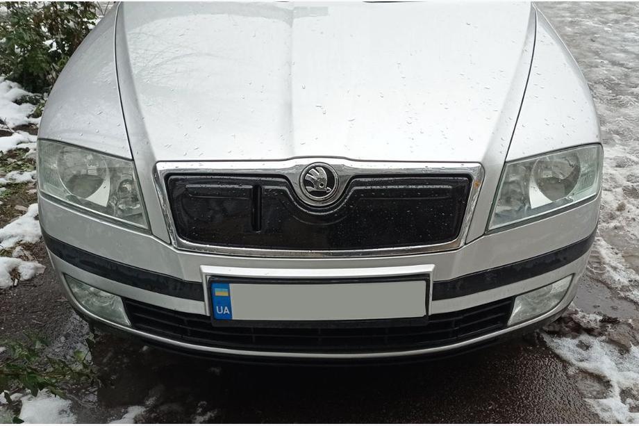Skoda Octavia II A5 2006–2010 Zimní kryt masky chladiče (horní) Lesklá Image