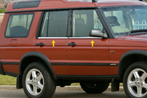 Land Rover Discovery II 1998–2004 Nerezové lišty oken (sada 4 ks) fotografie 1