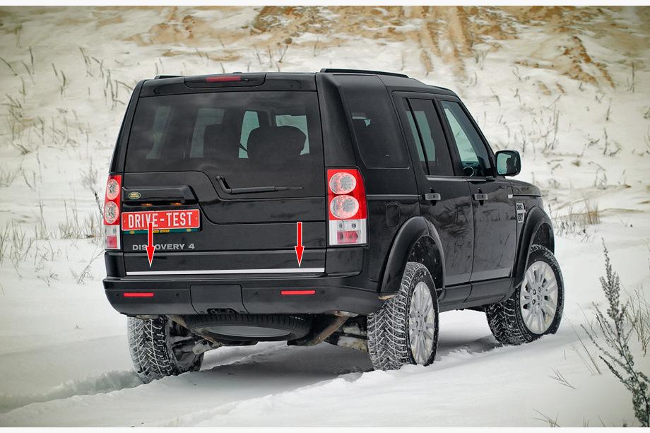 Land Rover Discovery III 2004–2009 Nerezová lišta na hranu víka kufru Image