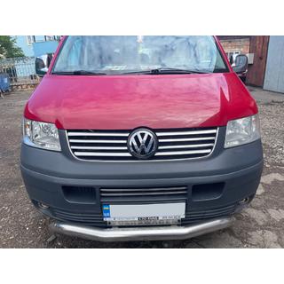 Lišty na masku chladiče (8 proužků, nerez) Volkswagen T5 Transporter 2003–2010 fotografie 3