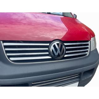 Lišty na masku chladiče (8 proužků, nerez) Volkswagen T5 Transporter 2003–2010 fotografie 1