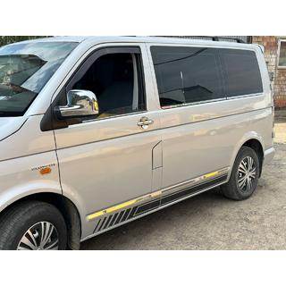 Ozdobné lišty oken (2 ks, nerez) Volkswagen T5 Transporter 2003–2010 fotografie 4
