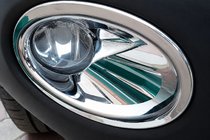 Nissan Qashqai 2010–2014 Chromové rámečky mlhovek s prolisem (2 ks, plast) fotografie 4