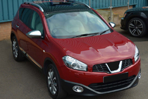 Nissan Qashqai 2010–2014 Chromové rámečky mlhovek s prolisem (2 ks, plast) fotografie 1
