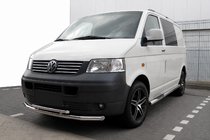 Volkswagen T5 Transporter 2003–2010 Přední ochranný rám ST014 (nerez) 60 x 42 mm fotografie 1