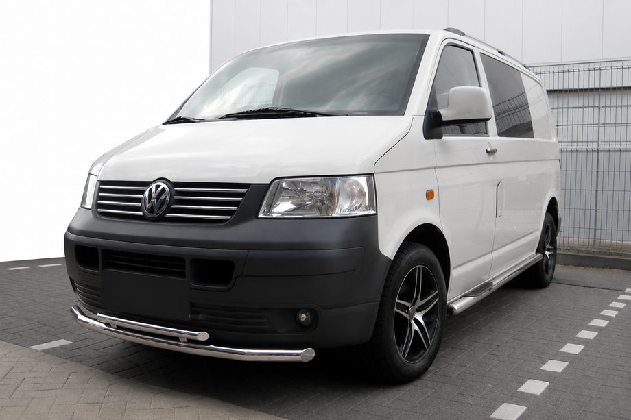 Volkswagen T5 Transporter 2003–2010 Přední ochranný rám ST014 (nerez) 60 x 42 mm Image
