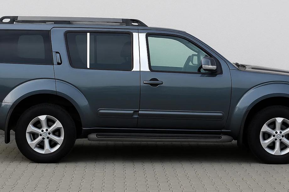 Nissan Pathfinder R51 2005–2014 Nerezové lišty sloupků dveří (6 ks) Image
