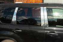 Nissan X-trail T31 2007–2014 Lišty na sloupky dveří (8 ks, nerez) fotografie 6
