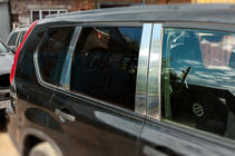 Nissan X-trail T31 2007–2014 Lišty na sloupky dveří (8 ks, nerez) fotografie 2