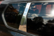 Nissan X-trail T31 2007–2014 Lišty na sloupky dveří (8 ks, nerez) fotografie 5