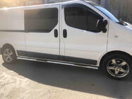 Nissan Primastar 2002–2014 Boční trubky (2 ks, nerez) 70 mm, dlouhý rozvor fotografie 4
