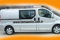 Nissan Primastar 2002–2014 Boční trubky (2 ks, nerez) 70 mm, dlouhý rozvor fotografie 5