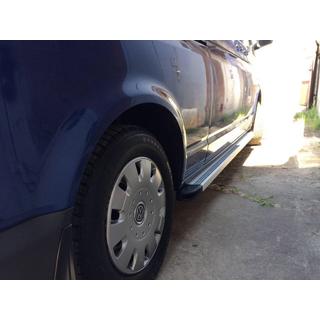 Boční prahy Maya V2 (2 ks, hliník) Volkswagen T5 Transporter 2003–2010 fotografie 2