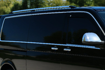 Volkswagen T5 Multivan 2003–2010 Kompletní chromové lišty oken (14 ks, nerez) fotografie 4