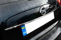 Nissan Juke 2010–2019 Chromová lišta nad SPZ (nerez) OmsaLine – italská nerezová ocel fotografie 2