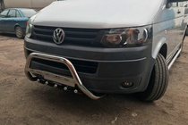 Volkswagen T5 2010–2015 Přední ochranný rám WT003 (nerez) 51 mm, bez nápisu fotografie 8