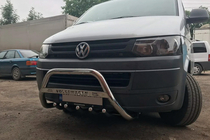 Volkswagen T5 2010–2015 Přední ochranný rám WT003 (nerez) 51 mm, bez nápisu fotografie 7