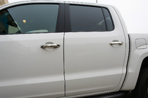 Volkswagen Amarok 2010–2022 Chromové kryty klik dveří (4 ks, nerez) Carmos - turecká ocel fotografie 1