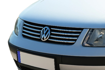 Volkswagen Passat B5 1997–2005 Nerezové lišty na masku chladiče fotografie 1