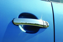 Volkswagen Polo 2001–2009 Chromové kryty klik dveří (4 ks, nerez) fotografie 1