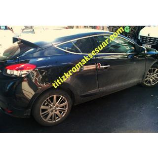 Horní okenní lišty (HB, 6 ks, nerez) Renault Megane III 2009–2016 fotografie 3