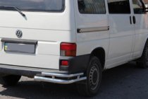 Volkswagen T4 Transporter 1990–2003 Zadní dvojité rohy AK003-Double (2 ks, nerez) fotografie 2