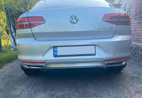 Volkswagen Passat B8 2015–2023 Chromové kryty imitace koncovek výfuku SD/SW (2015-2018, 2 ks, nerez) S-Design - italská nerezová ocel fotografie 2