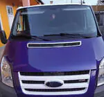 Ford Transit 2000–2014 Chromová lišta na kapotu (nerez) fotografie 4