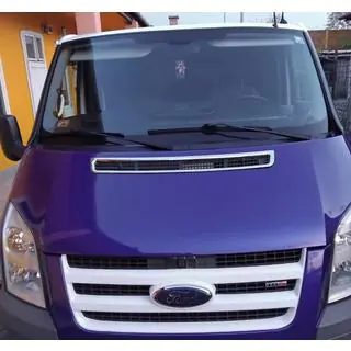 Chromová lišta na kapotu (nerez) Ford Transit 2000–2014 fotografie 4