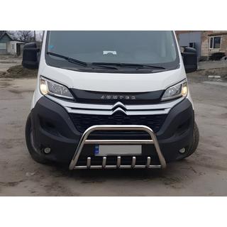 Přední nerezový ochranný rám WT003 Peugeot Boxer 2006–2025 fotografie 3