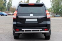 Toyota Land Cruiser Prado 150 2009–2023 Zadní ochranný rám AK002-2v2 (nerez) fotografie 2