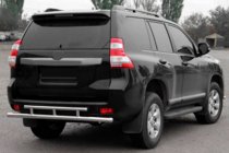 Toyota Land Cruiser Prado 150 2009–2023 Zadní ochranný rám AK002-2v2 (nerez) fotografie 1