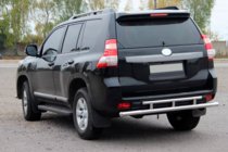 Toyota Land Cruiser Prado 150 2009–2023 Zadní ochranný rám AK002-2v2 (nerez) fotografie 3