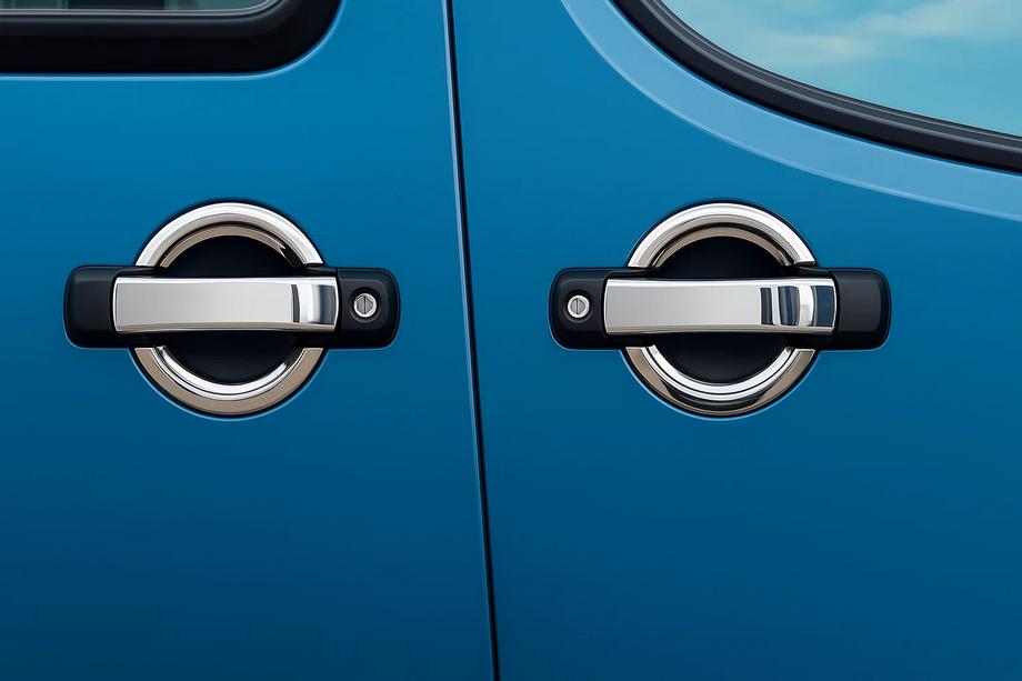 Fiat Doblo I 2001–2005 Chromové kryty klik dveří (4 ks, nerez) Image