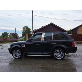 Nerezové lišty na sloupky dveří Range Rover Sport 2005–2013 fotografie 2