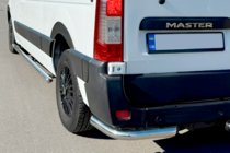 Nissan NV400 2010–2024 Zadní rohy AK003 (2 ks, nerez) fotografie 7