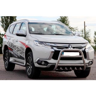 Přední ochranný rám WT008 (nerez) Mitsubishi Pajero Sport 2015– fotografie 2