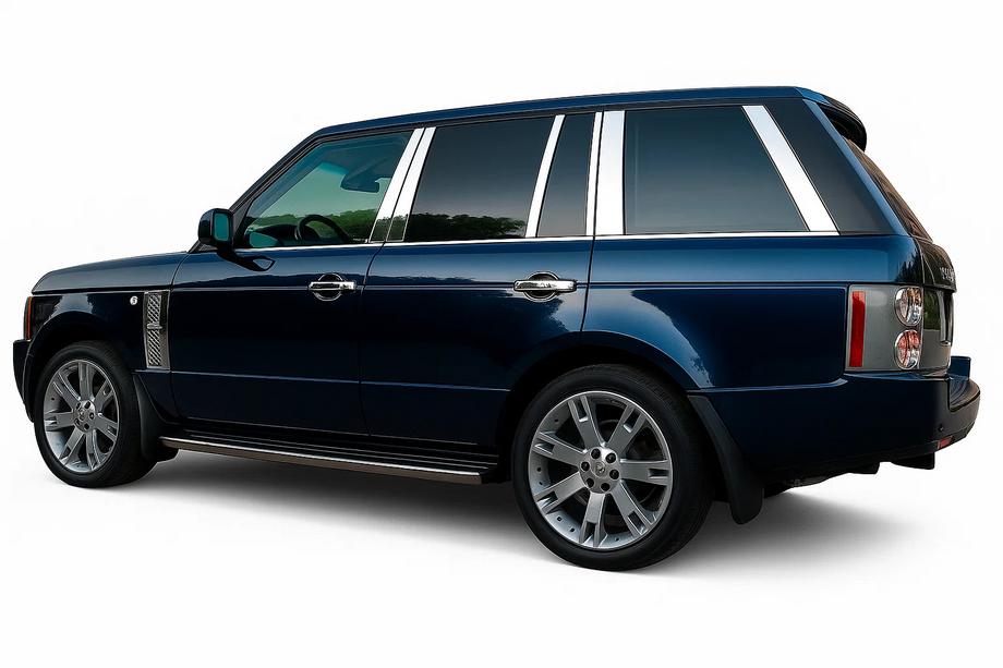 Range Rover III L322 2002–2012 Nerezové lišty sloupků dveří (14 ks) Image