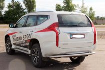 Mitsubishi Pajero Sport 2015– Zadní ochranný rám AK005 (nerez) fotografie 3