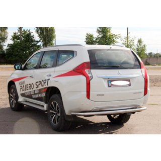 Zadní ochranný rám AK005 (nerez) Mitsubishi Pajero Sport 2015– fotografie 3
